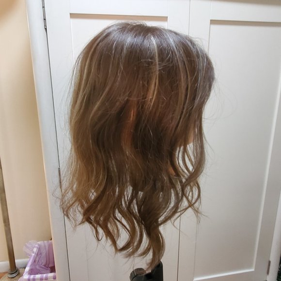 Jon Renau Top Smart Wavy 12" Topper - color 10H16 Latte/Almondine - Picture 4 of 15